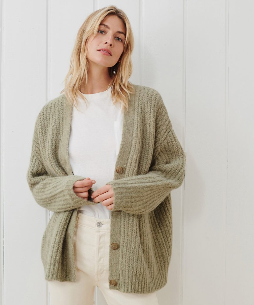 Cotton cocoon cardigan Clearance
