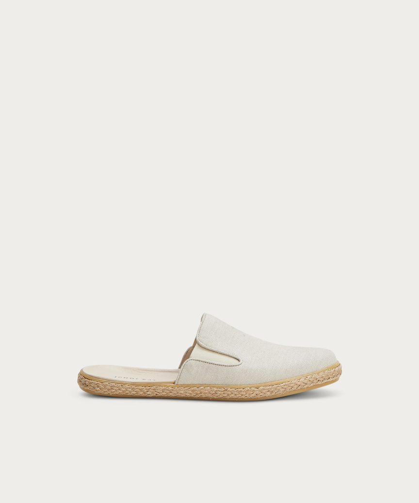 Linen Marina Espadrille Mule