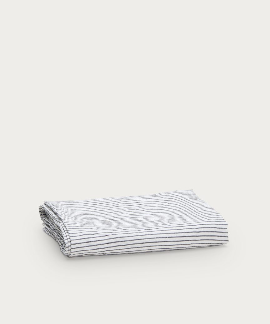 Striped Linen Tablecloth