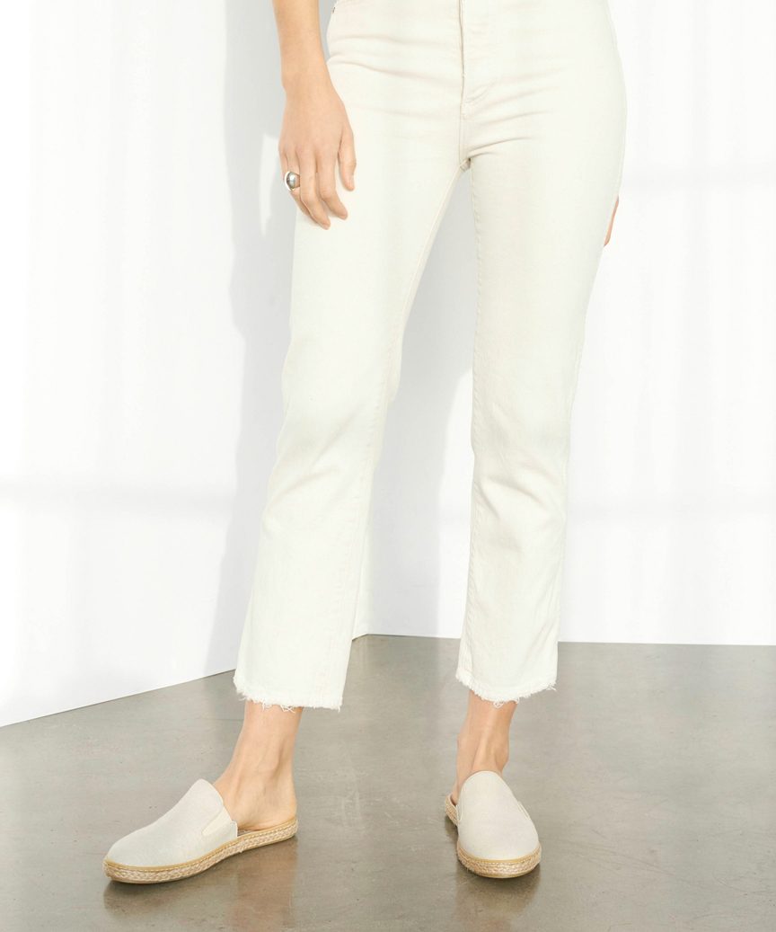 Linen Marina Espadrille Mule