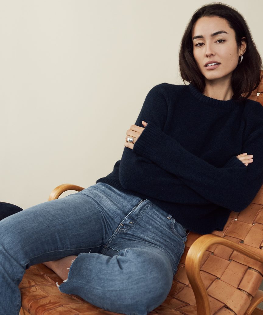 Puffy Crewneck Sweater