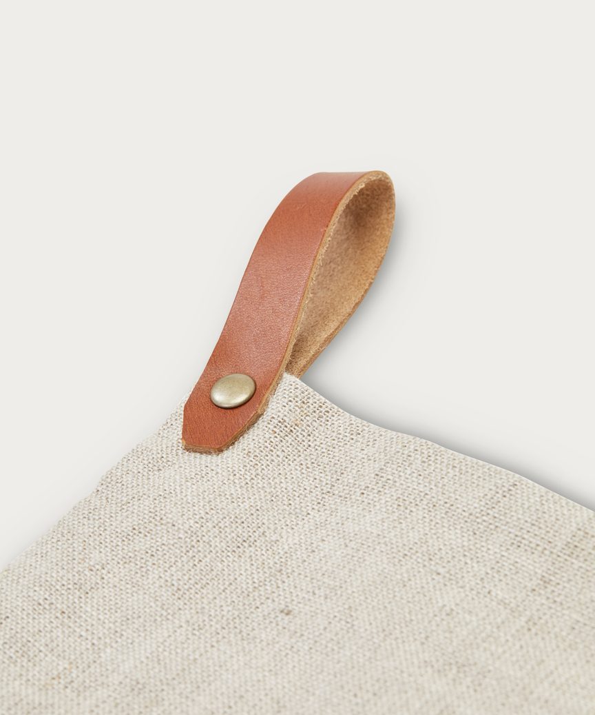 Linen Holiday Stocking