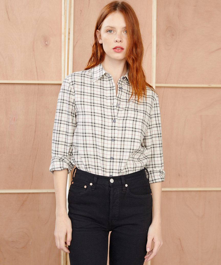 Plaid Classic Button-Up