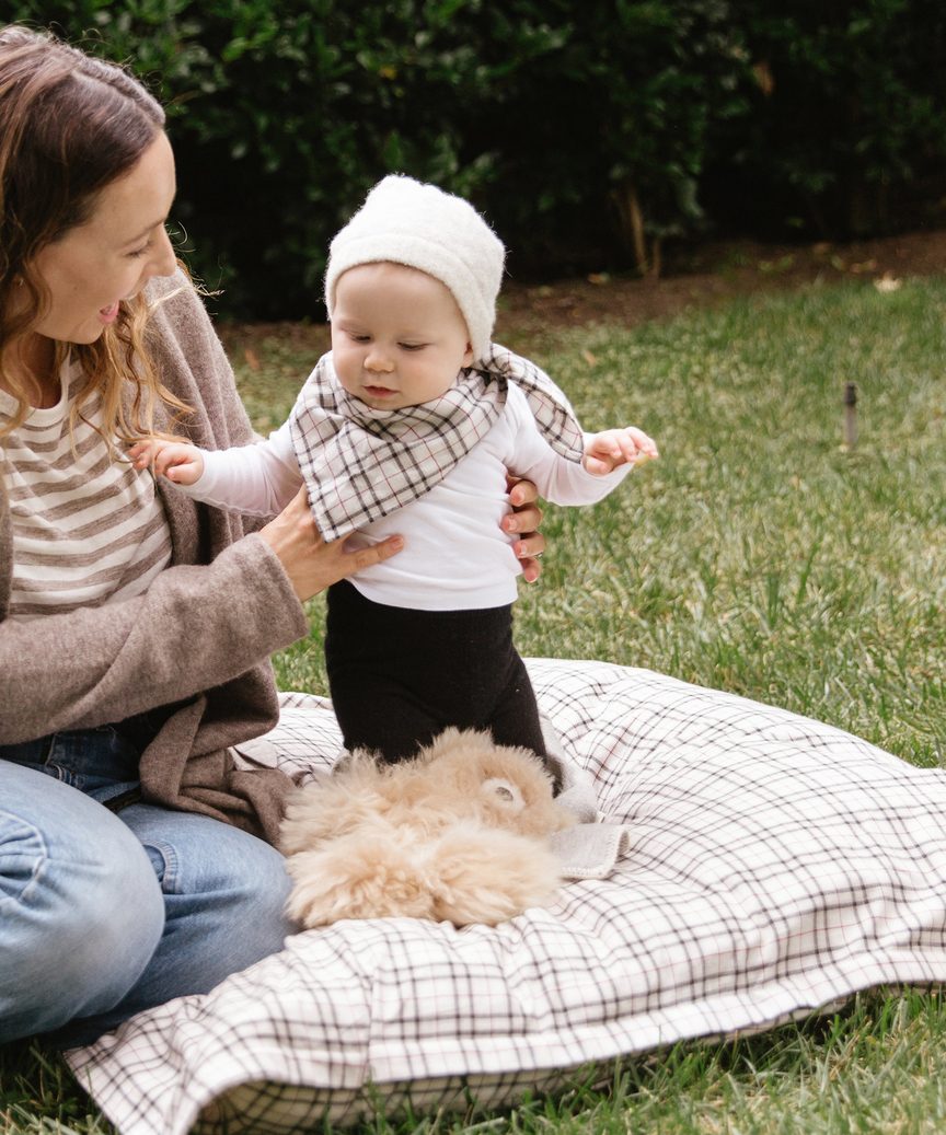 Plaid Baby Cushion