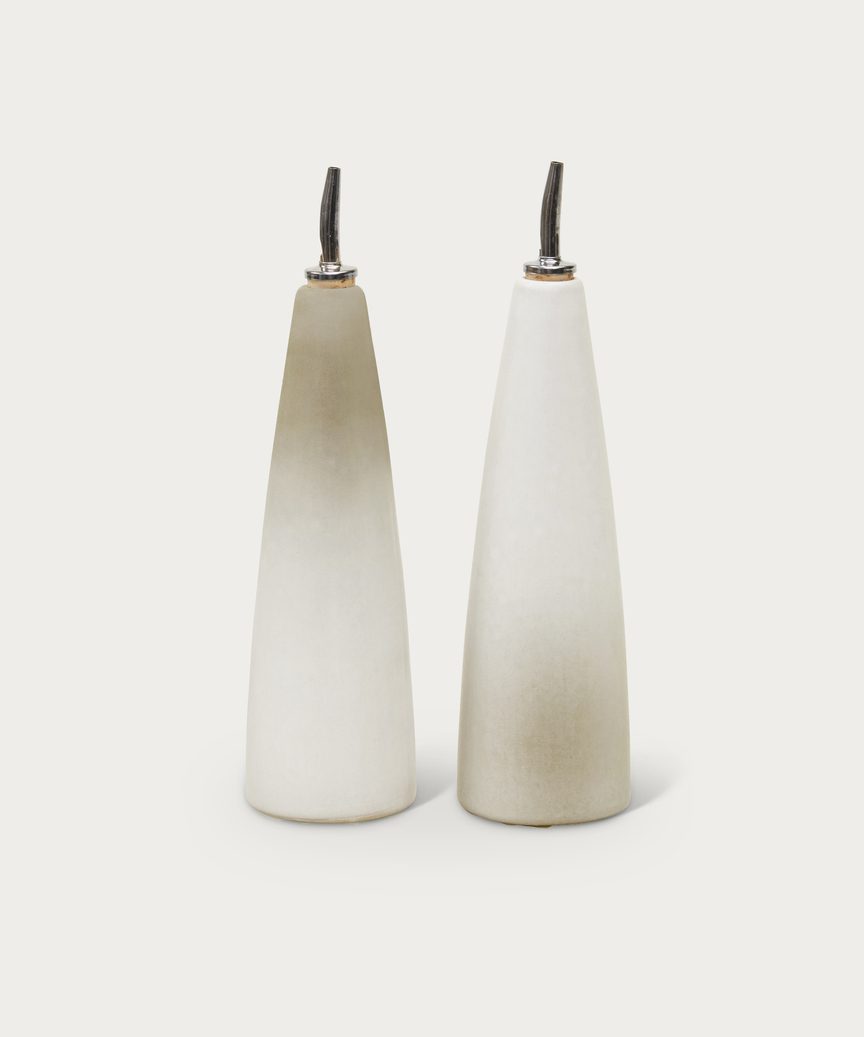 Stoneware Oil & Vinegar Set