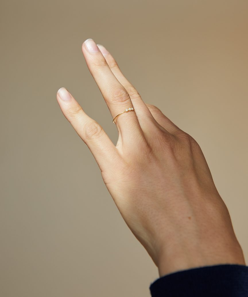 Orion White Diamond Ring