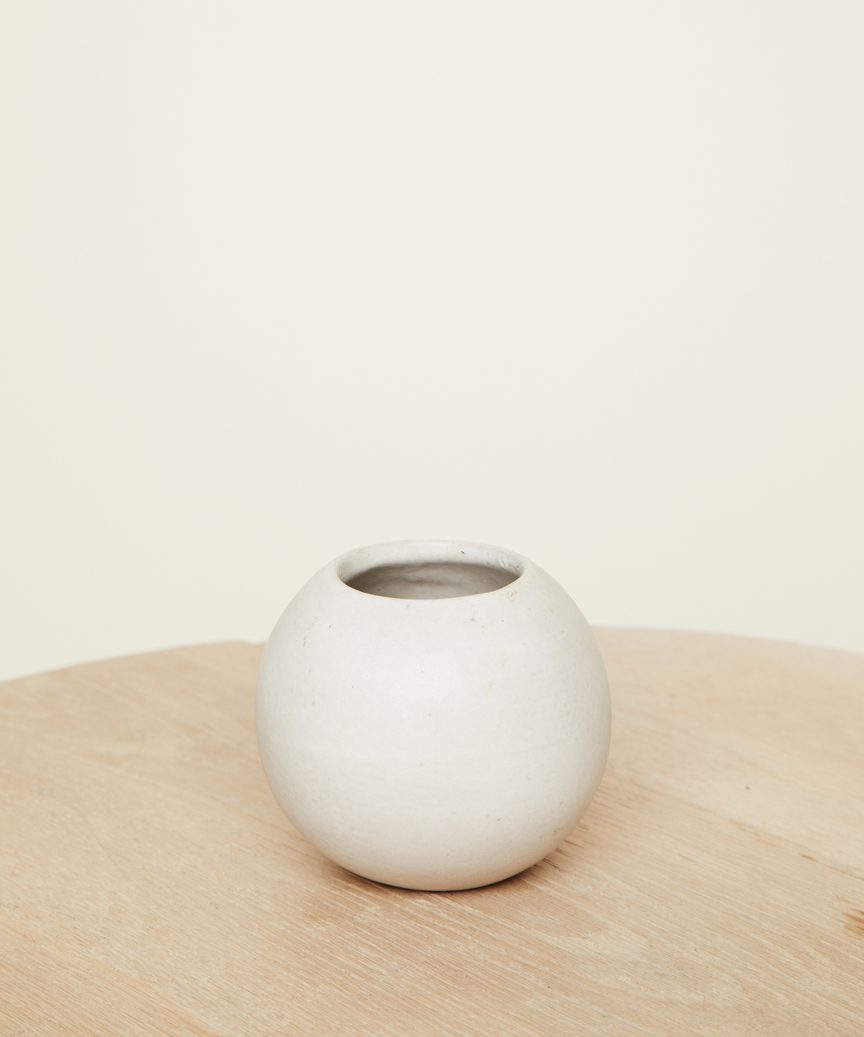 Round Ceramic Bud Vase