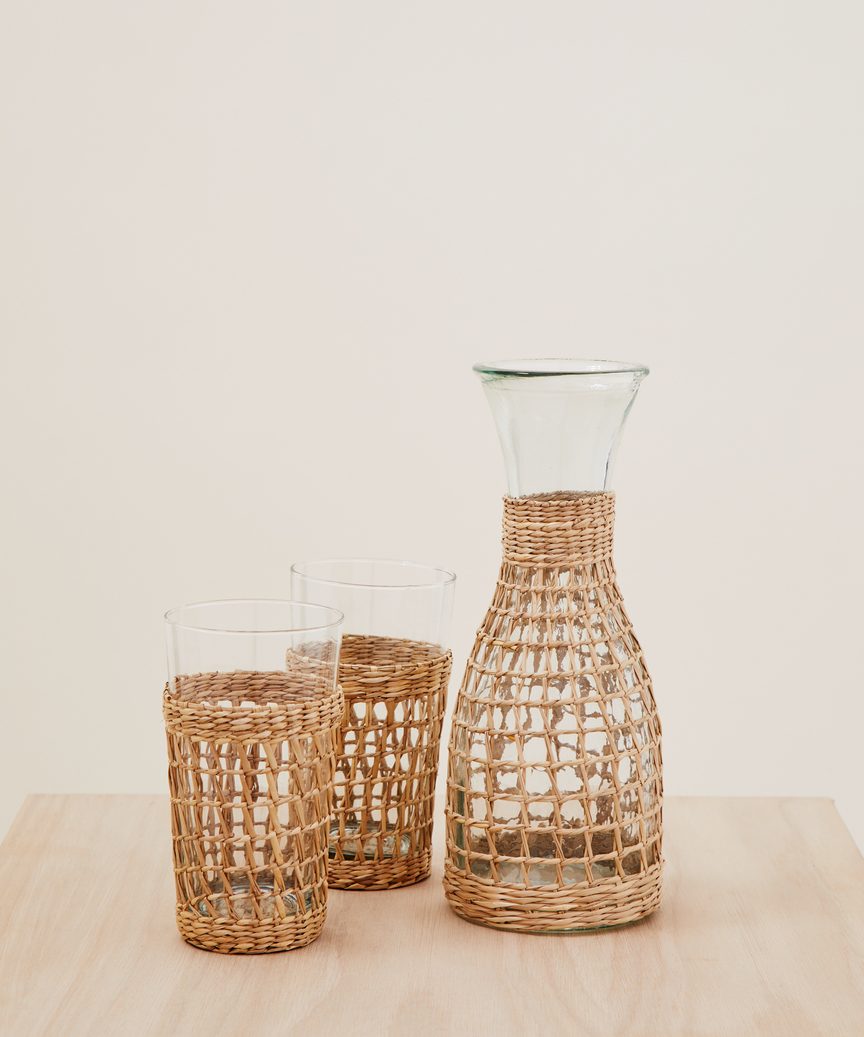 Rattan Picnic Carafe
