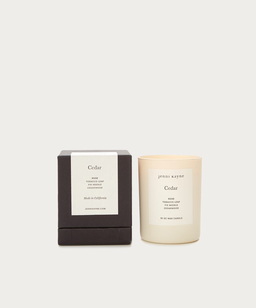 Cedar Matte Glass Candle