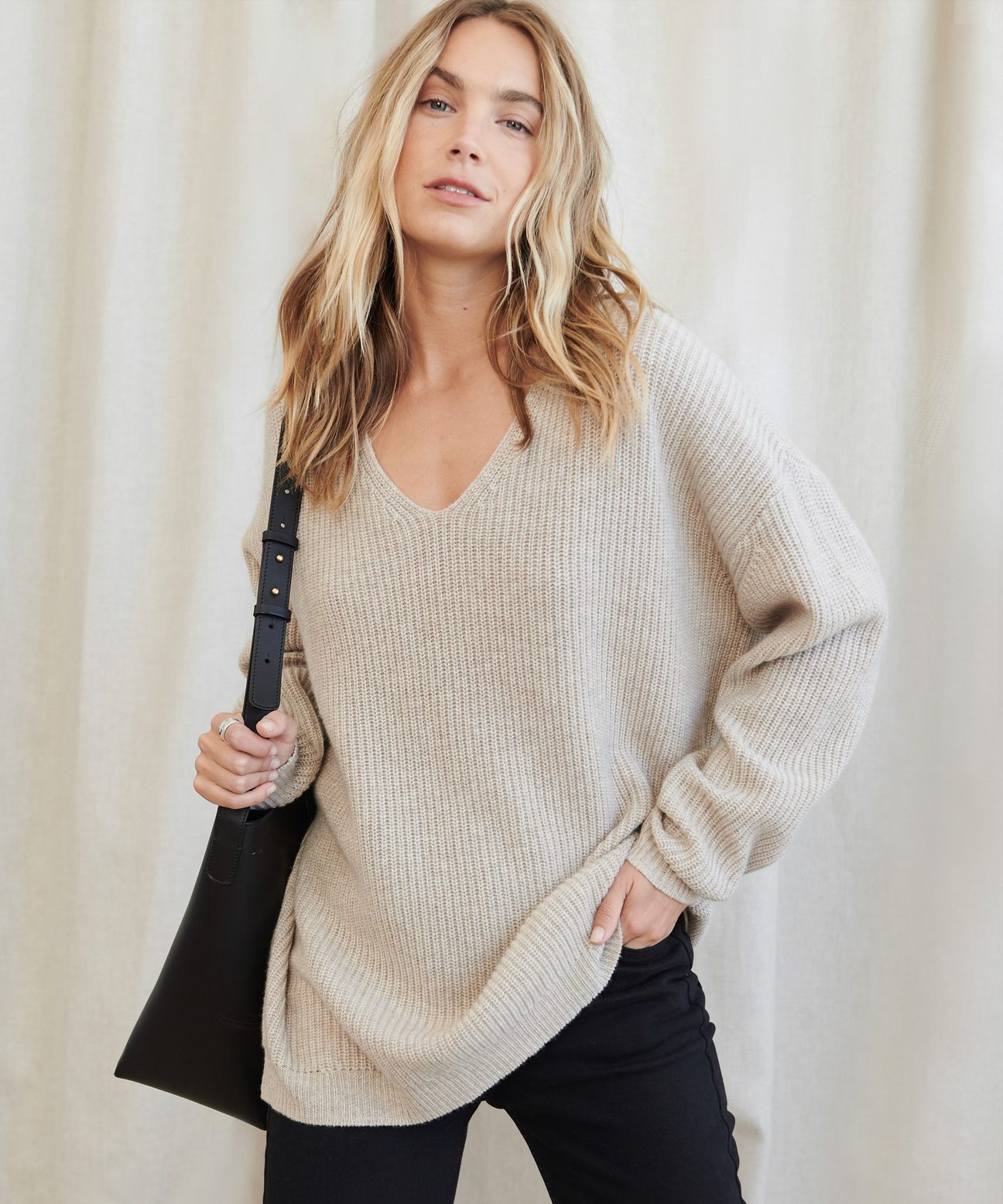 Cabin Sweater - Oatmeal | Jenni Kayne