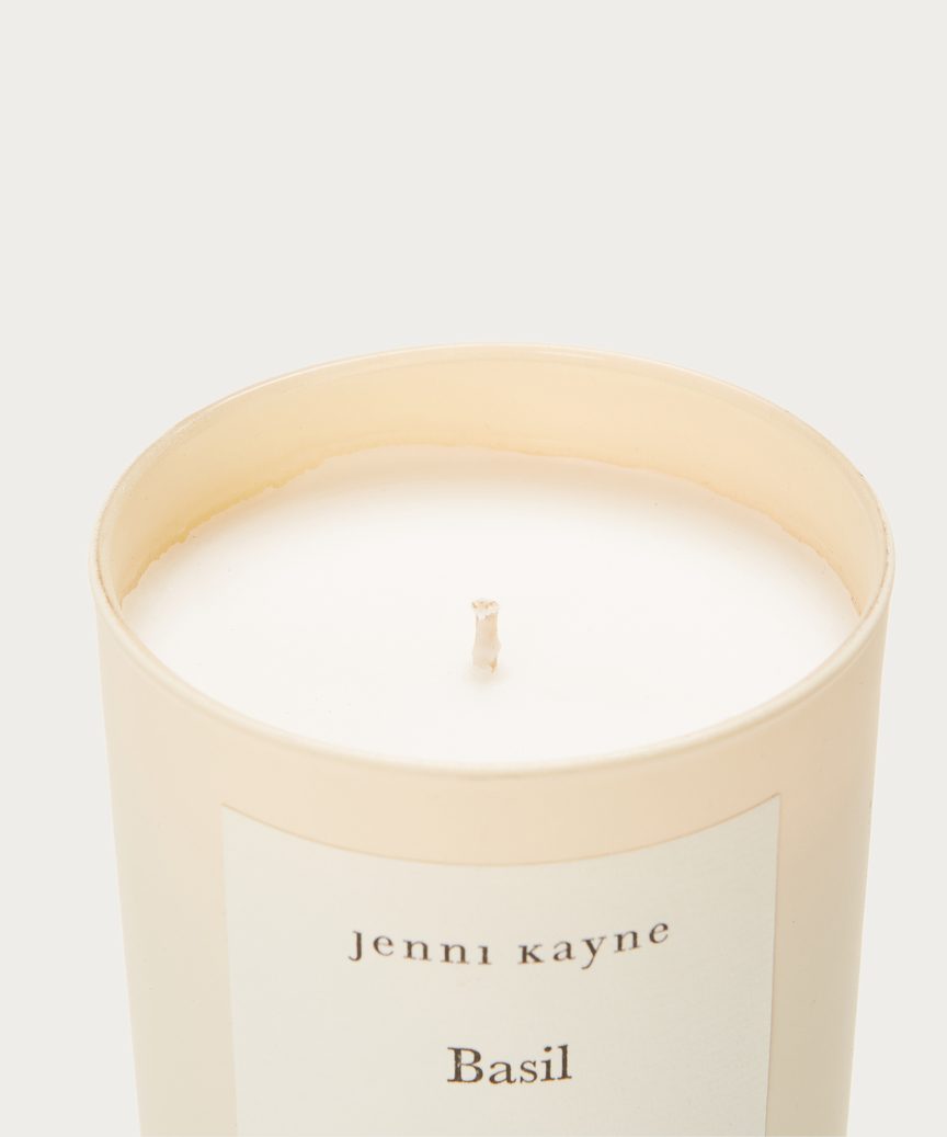 Basil Matte Glass Candle