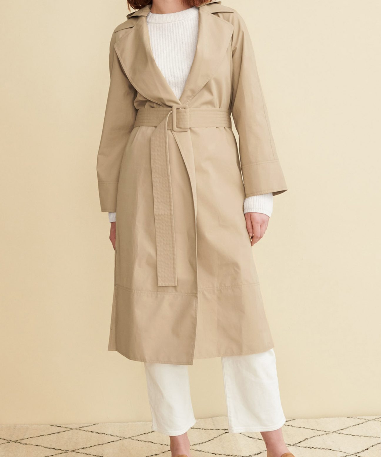 khaki raincoat