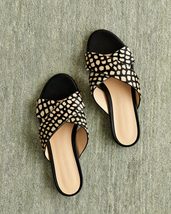 Pony Hair Crossover Sandal