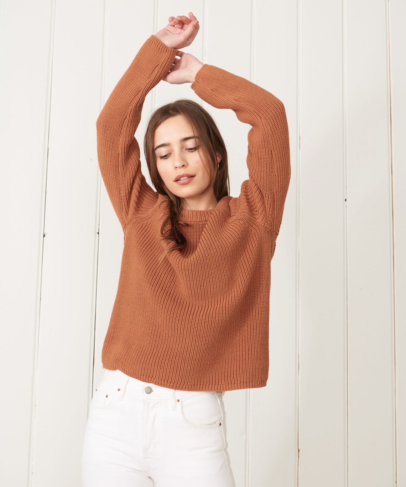 jenni kayne cotton fisherman sweater