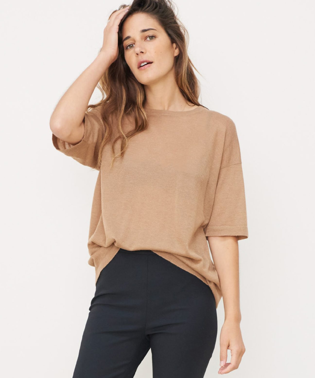 Cashmere Tee - Toast | Jenni Kayne