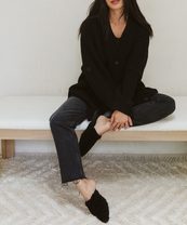 jenni kayne shearling mule tan