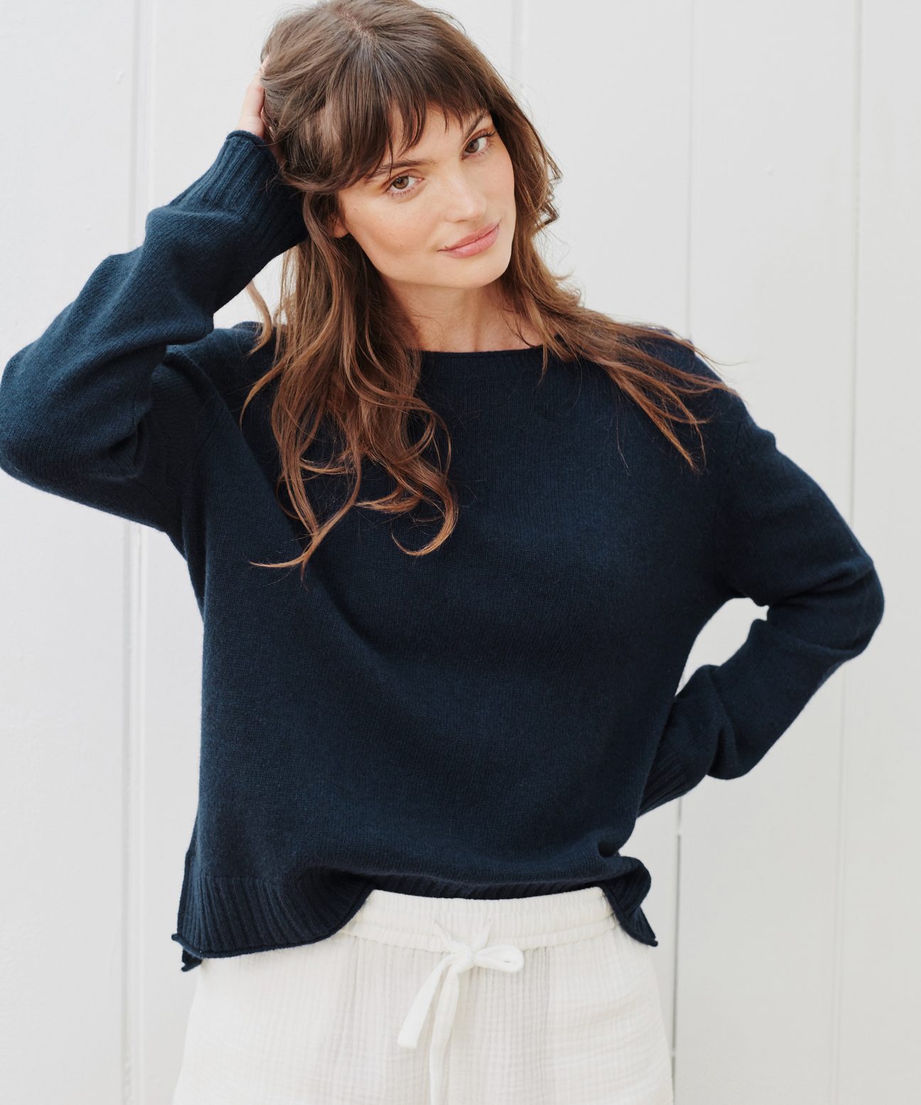 Everyday Sweater - Navy | Jenni Kayne